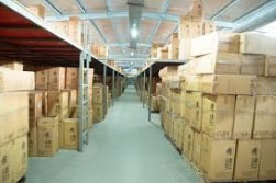 Warehouse full of boxes